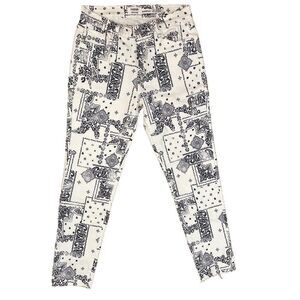 Kensie Jeans Womens 4/27 Cotton The Ultimate High-Rise Skinny Stretch Raw Hem